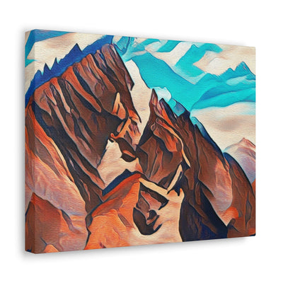 Wall Art Decor Canvas Print Artwork Brown Horses - Canvas