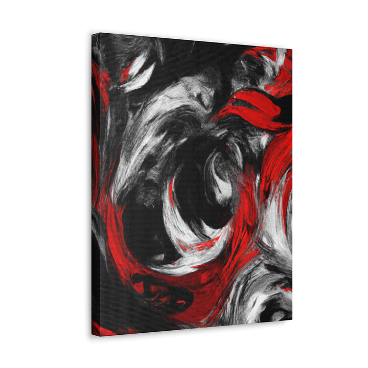 Wall Art Decor Canvas Print Artwork Decorative Black Red White Abstract