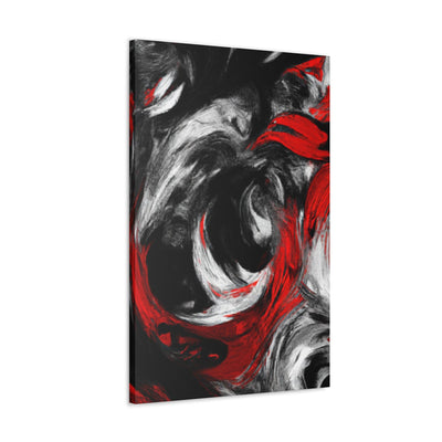Wall Art Decor Canvas Print Artwork Decorative Black Red White Abstract