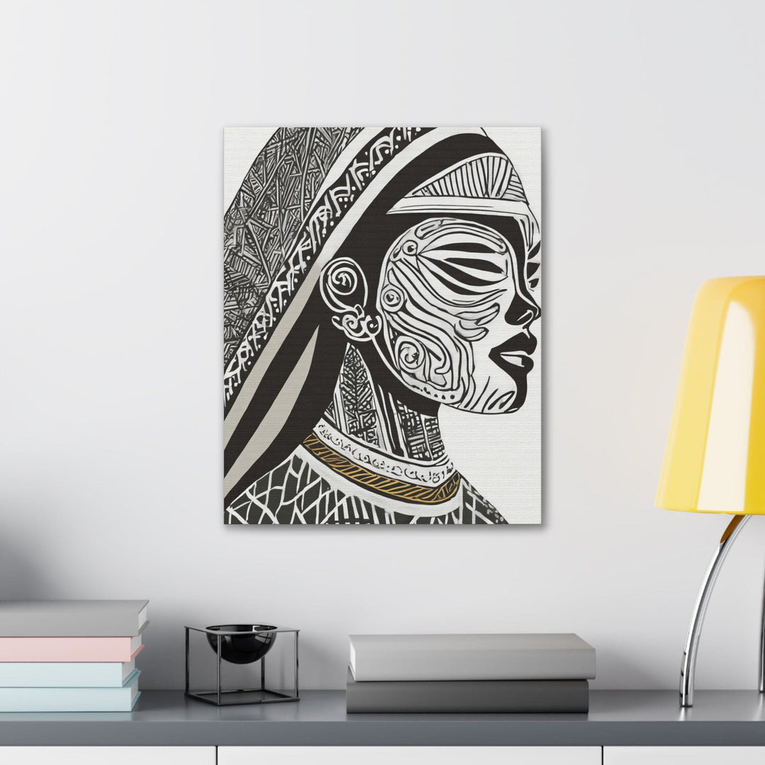 Wall Art Decor Canvas Print Artwork Female Black Line Art Print 95511