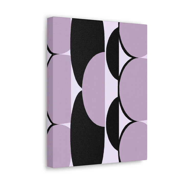 Wall Art Decor Canvas Print Artwork Geometric Lavender and Black Pattern