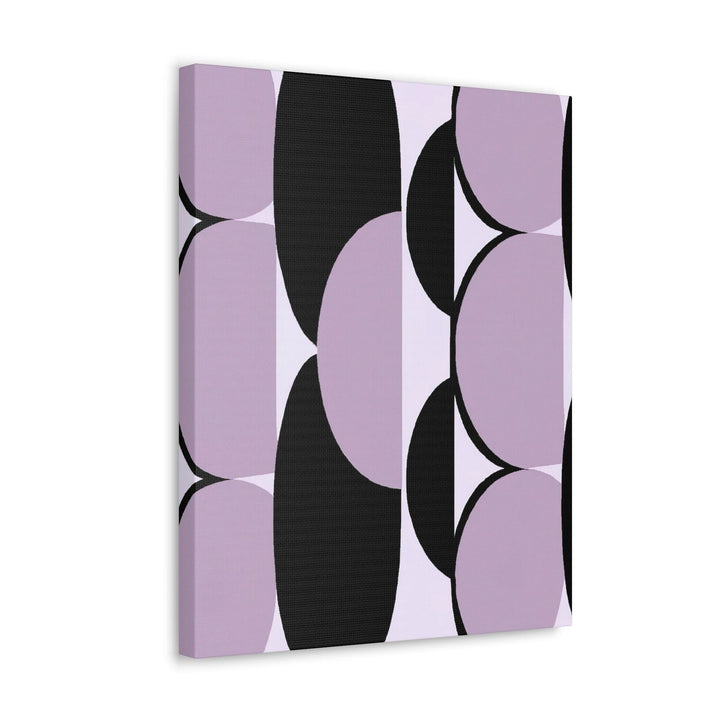 Wall Art Decor Canvas Print Artwork Geometric Lavender and Black Pattern