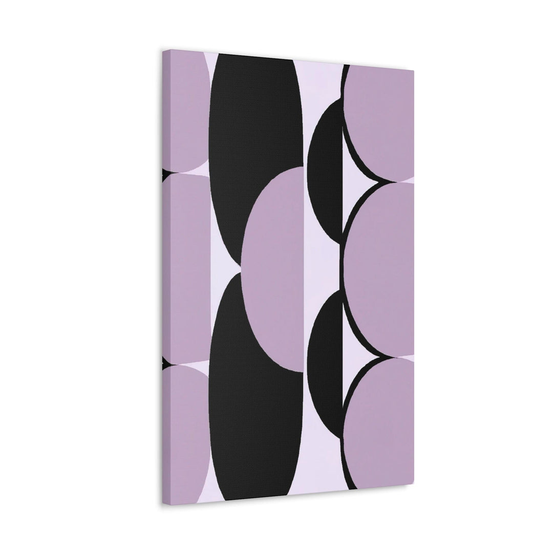 Wall Art Decor Canvas Print Artwork Geometric Lavender and Black Pattern