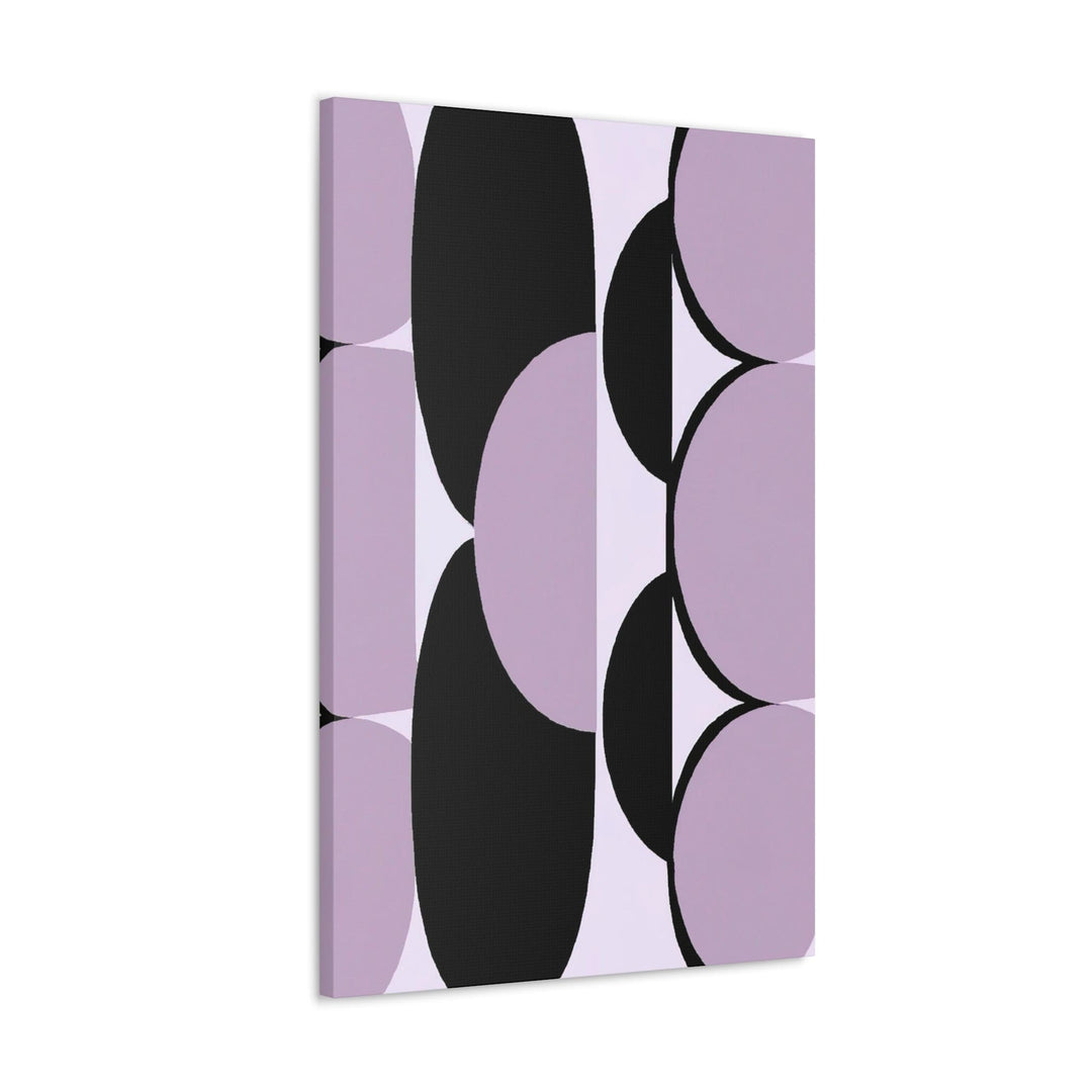 Wall Art Decor Canvas Print Artwork Geometric Lavender and Black Pattern