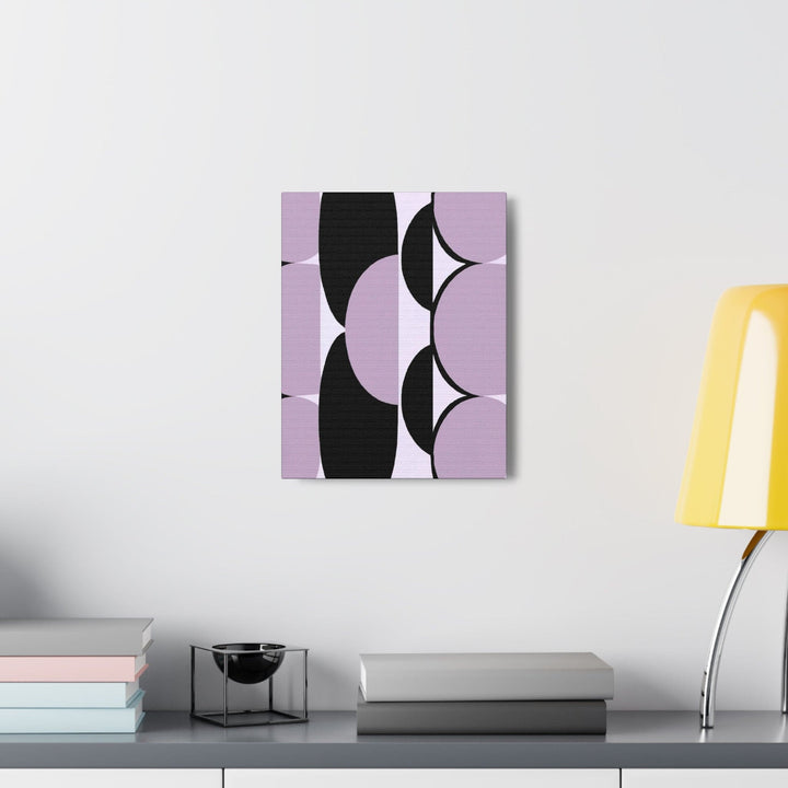 Wall Art Decor Canvas Print Artwork Geometric Lavender and Black Pattern