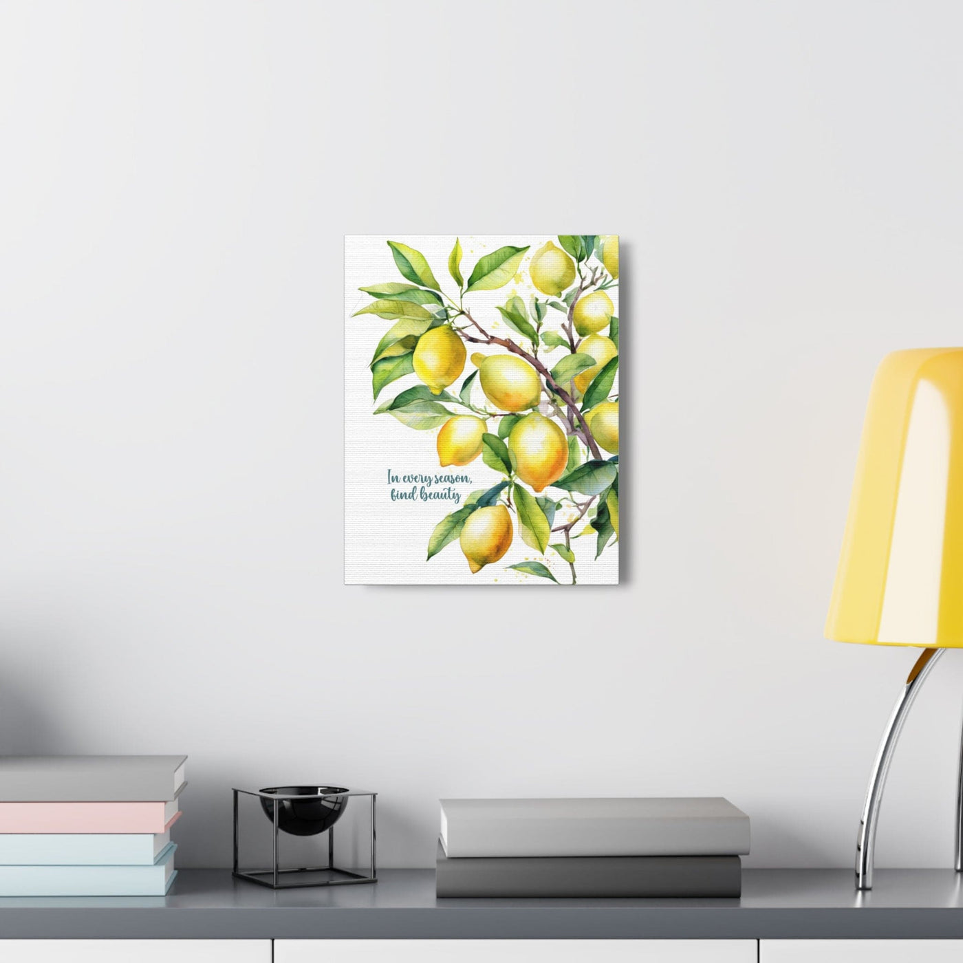 Wall Art Decor Canvas Print Artwork In Every Season Find Beauty Lemon Tree