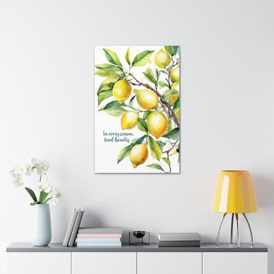 Wall Art Decor Canvas Print Artwork In Every Season Find Beauty Lemon Tree