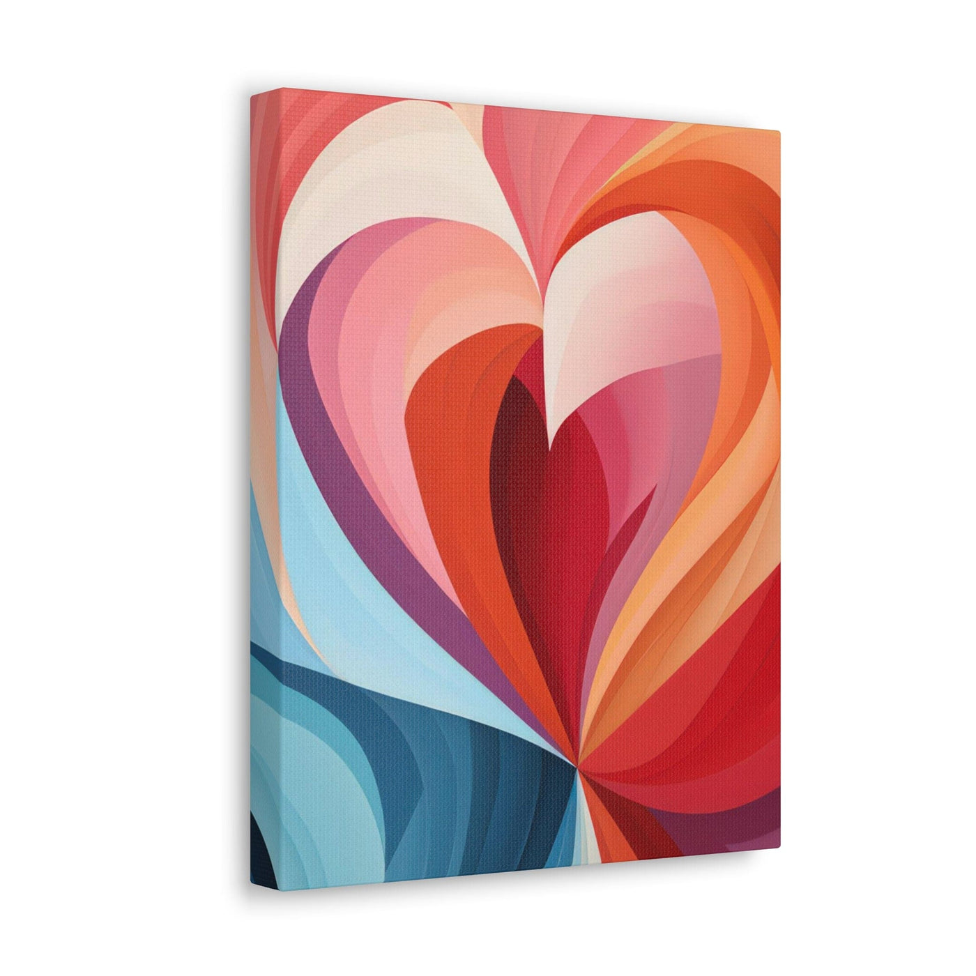 Wall Art Decor Canvas Print Artwork Multicolor Heart Illustration - Canvas
