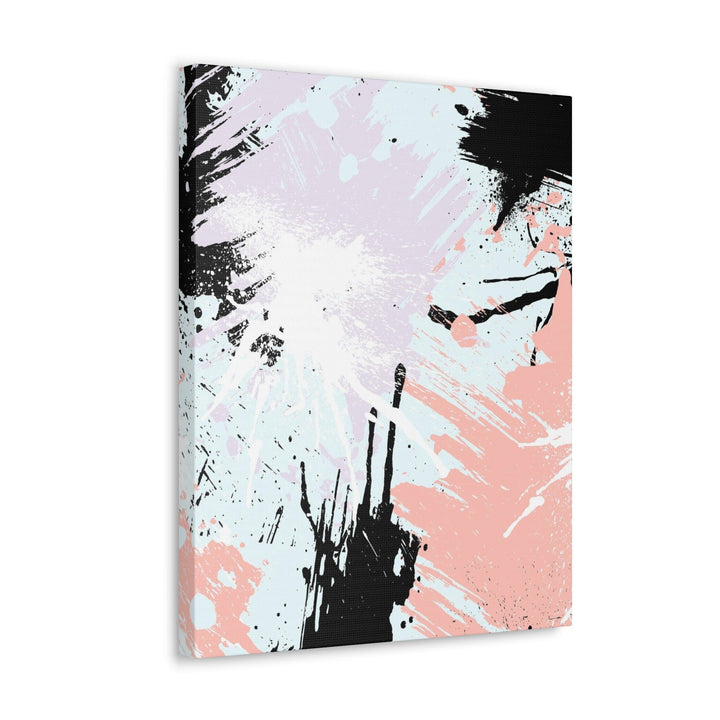 Wall Art Decor Canvas Print Artwork Pink Black Abstract Pattern - Decorative