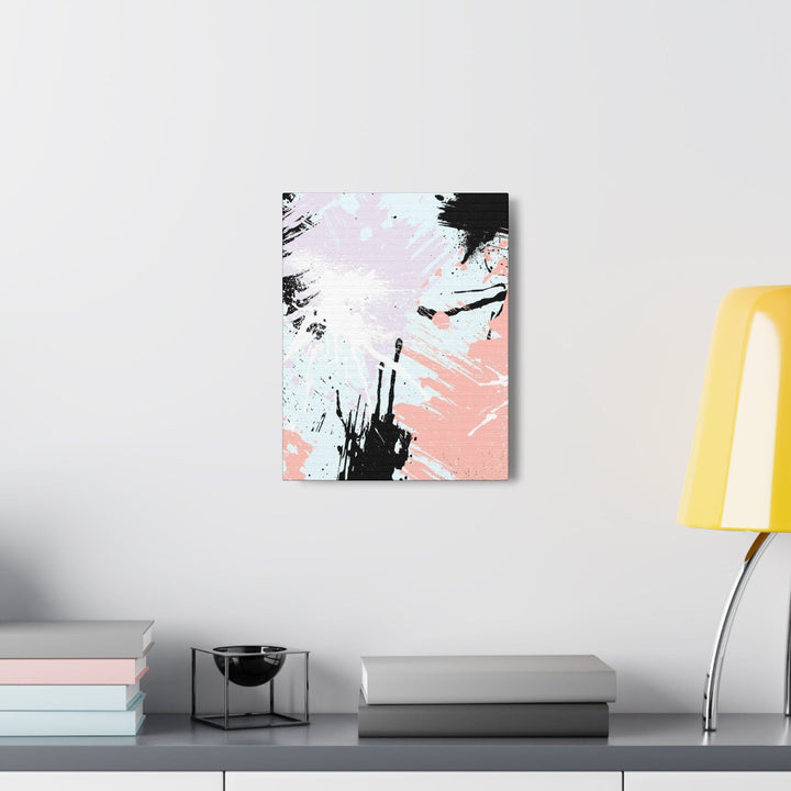 Wall Art Decor Canvas Print Artwork Pink Black Abstract Pattern - Decorative