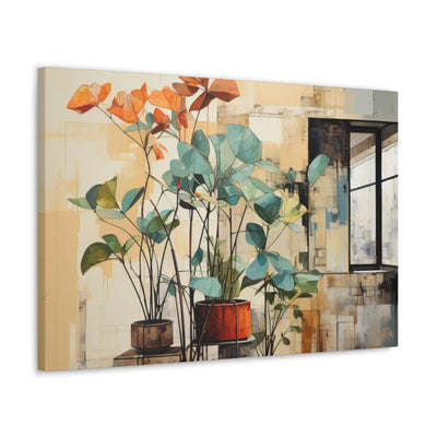 Wall Art Decor Canvas Print Artwork Rustic Botanical Plants - Canvas