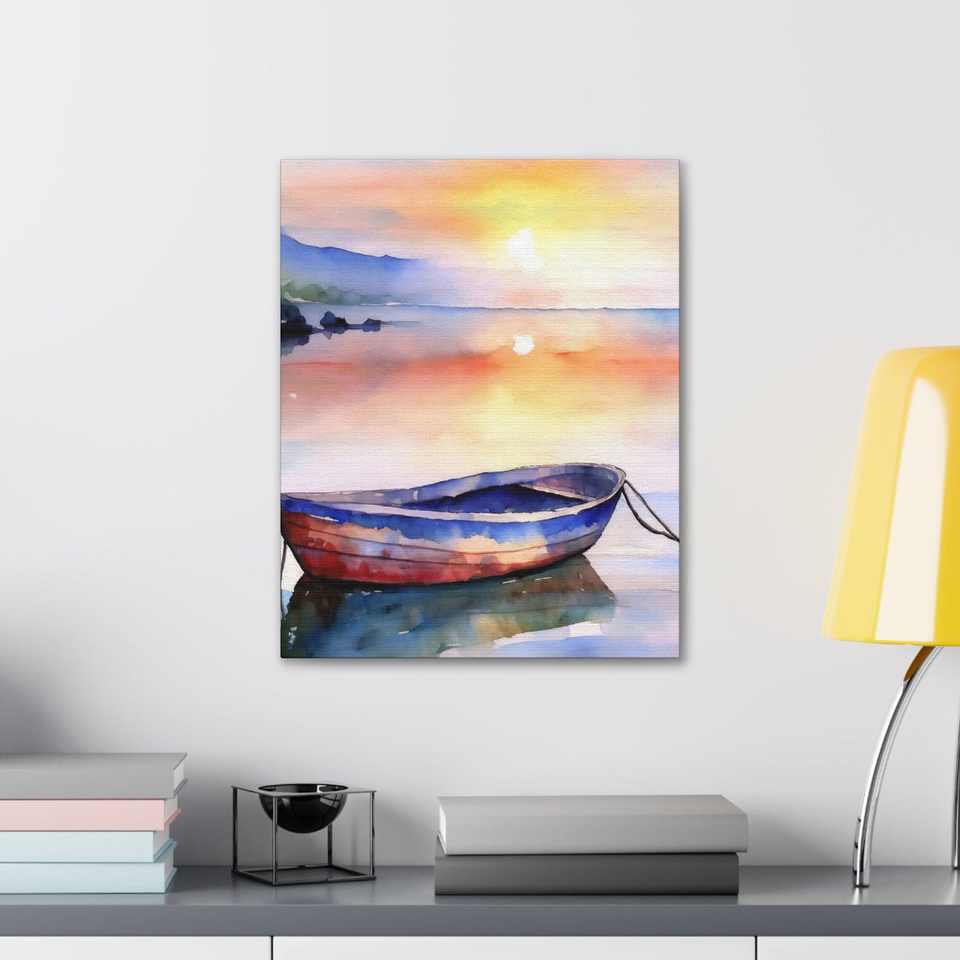 Wall Art Decor Canvas Print Artwork Sunset By The Sea - Canvas