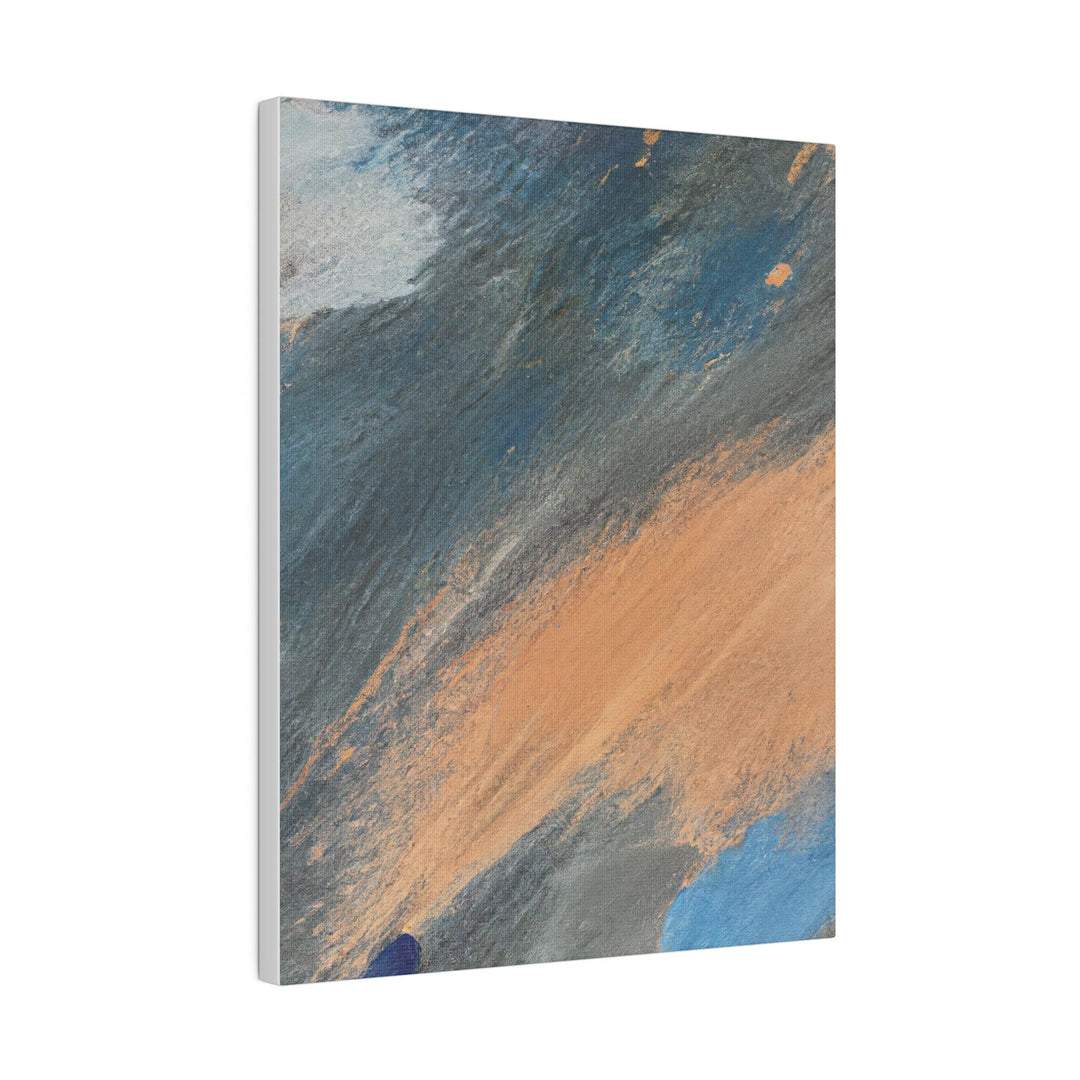 Wall Decor Giclee Fine Art Print - Abstract Blue Orange Grey Pattern