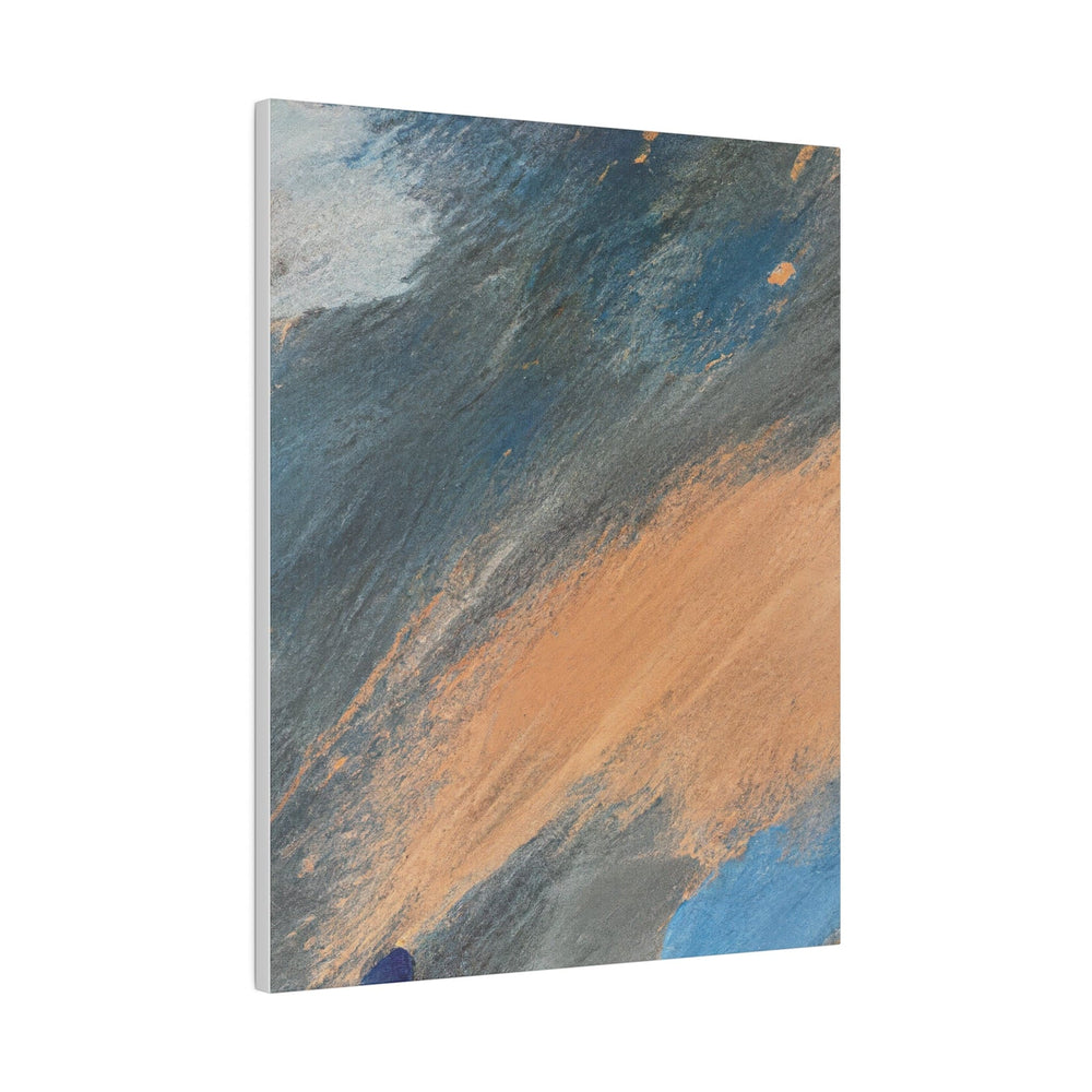 Wall Decor Giclee Fine Art Print - Abstract Blue Orange Grey Pattern