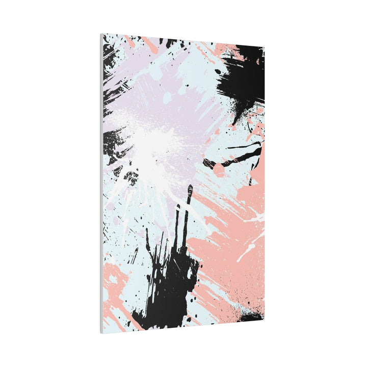 Wall Decor Giclee Fine Art Print - Abstract Pink Black White Paint Splatter