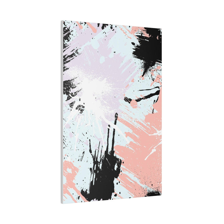 Wall Decor Giclee Fine Art Print - Abstract Pink Black White Paint Splatter