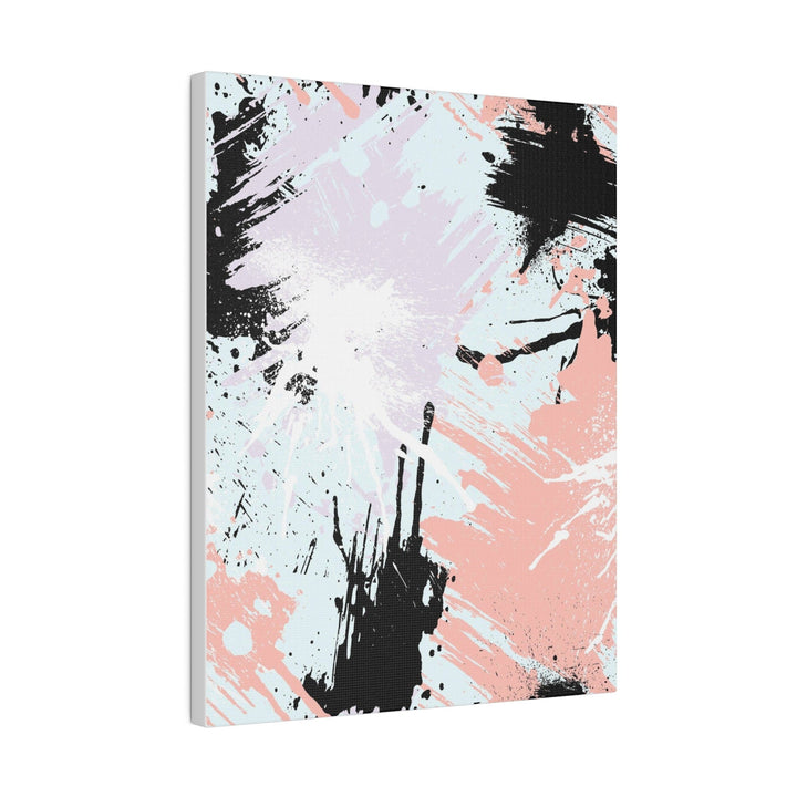 Wall Decor Giclee Fine Art Print - Abstract Pink Black White Paint Splatter