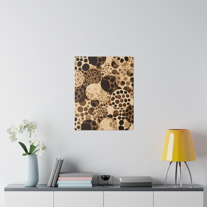 Wall Decor Giclee Fine Art Print - Beige and Brown Leopard Spots - Decorative