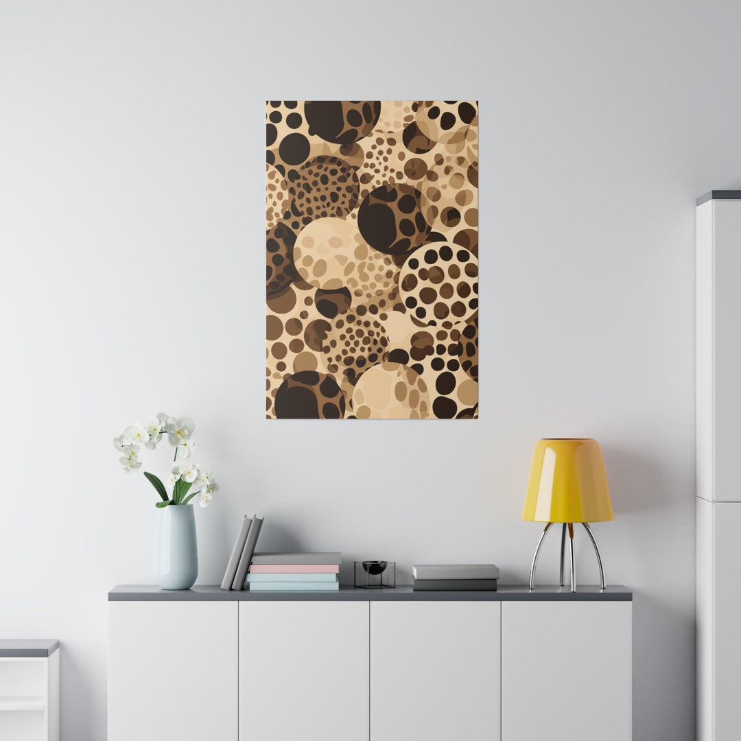 Wall Decor Giclee Fine Art Print - Beige and Brown Leopard Spots - Decorative