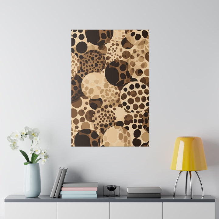 Wall Decor Giclee Fine Art Print - Beige and Brown Leopard Spots - Decorative