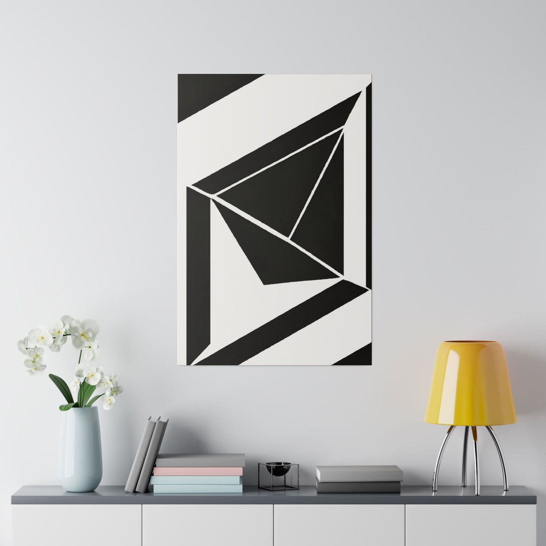 Wall Decor - Giclee Poster Art Print - Black and White Geometric Pattern