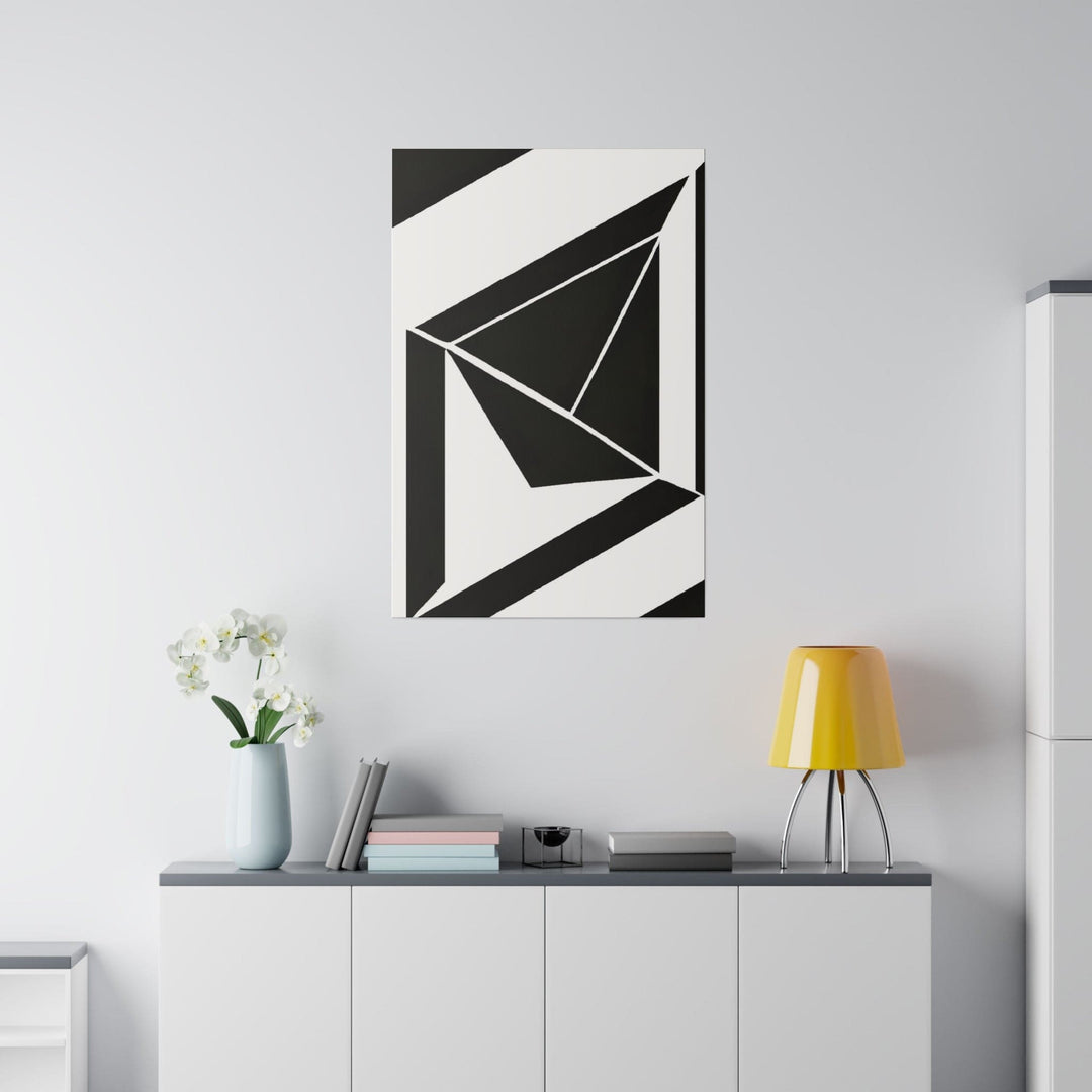 Wall Decor - Giclee Poster Art Print - Black and White Geometric Pattern