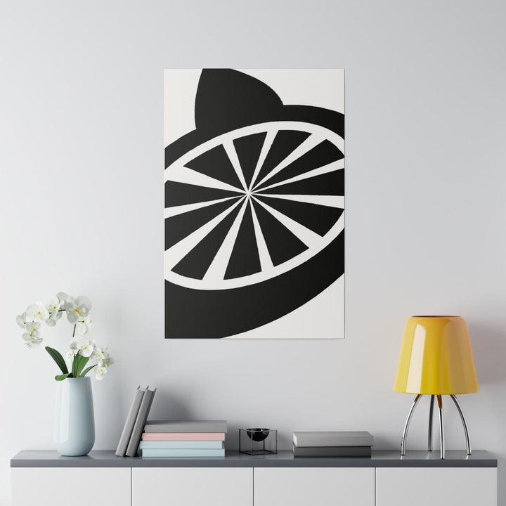 Wall Decor - Giclee Poster Art Print - Black and White Geometric Pattern