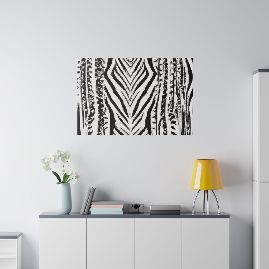 Wall Decor - Giclee Poster Art Print - Black and White Native Pattern