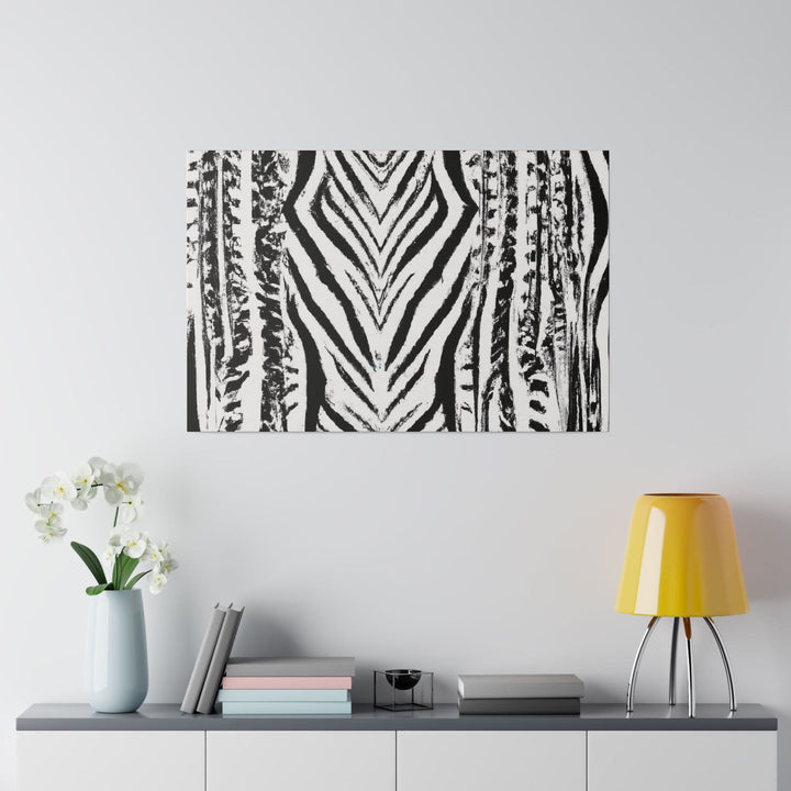 Wall Decor - Giclee Poster Art Print - Black and White Native Pattern