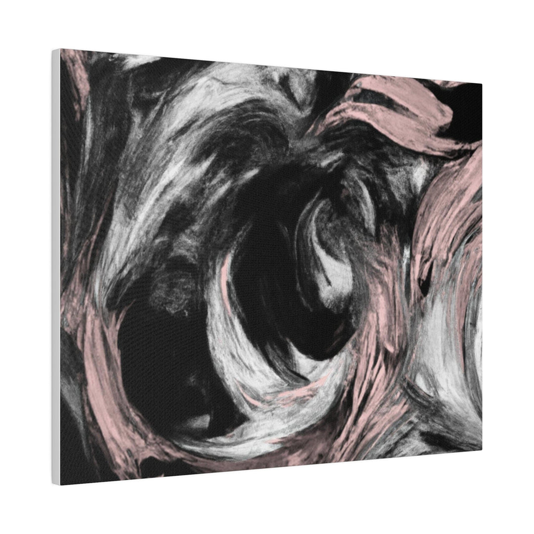 Wall Decor Giclee Fine Art Print - Black Pink White Abstract Pattern