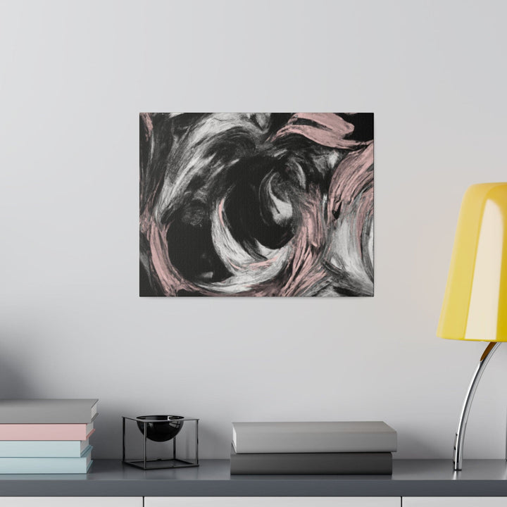 Wall Decor Giclee Fine Art Print - Black Pink White Abstract Pattern