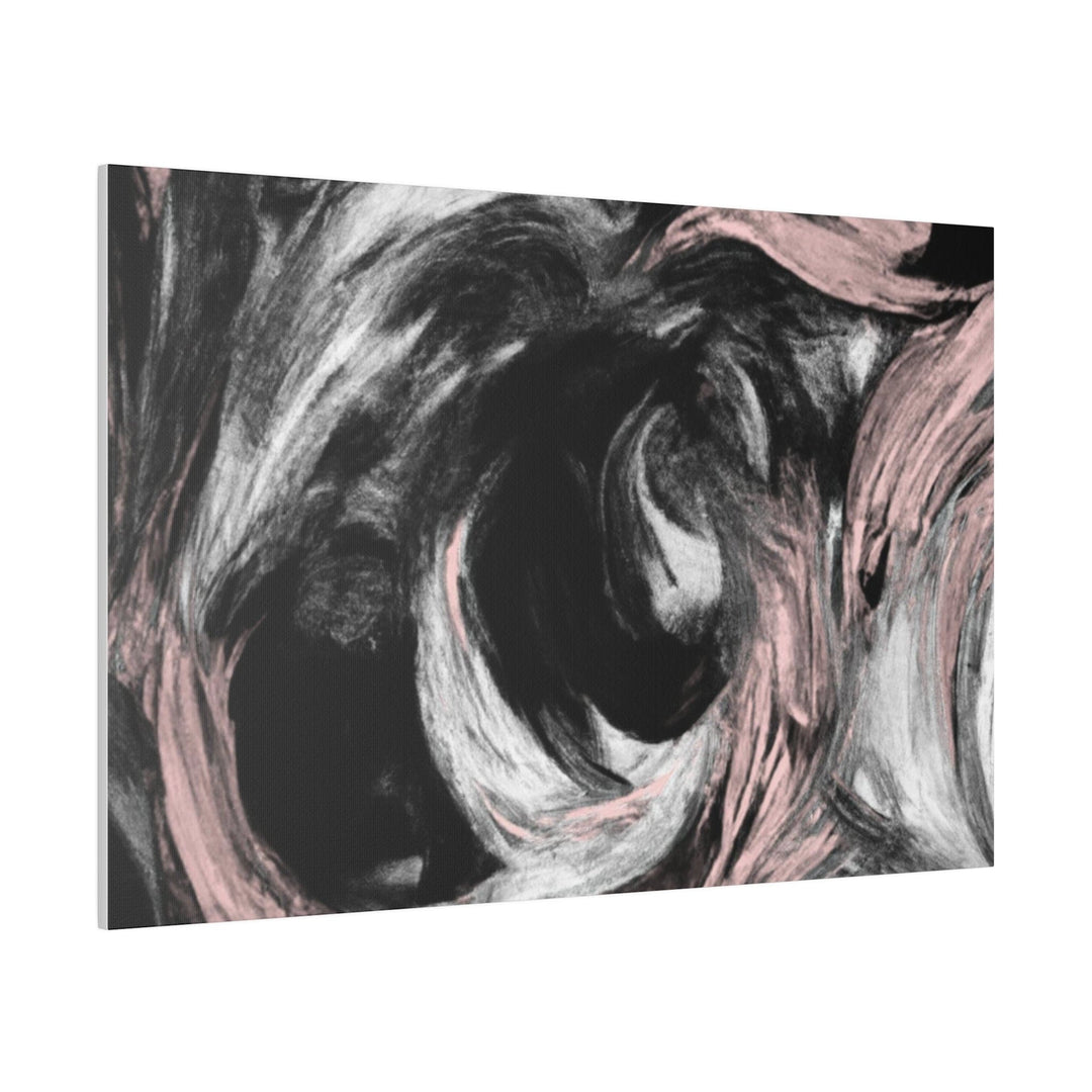 Wall Decor Giclee Fine Art Print - Black Pink White Abstract Pattern