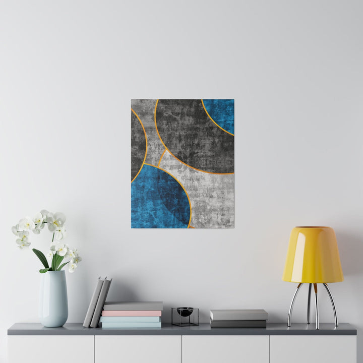 Wall Decor - Giclee Poster Art Print - Blue Grey Design - Decorative | Wall Art