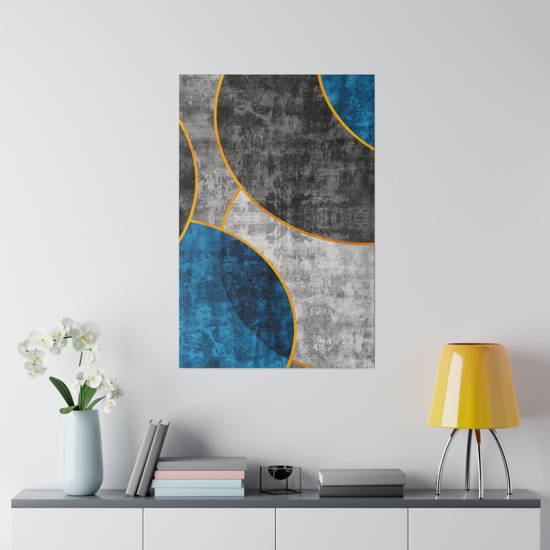 Wall Decor - Giclee Poster Art Print - Blue Grey Design - Decorative | Wall Art