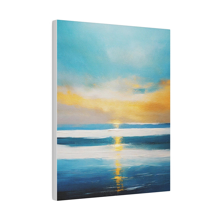 Wall Decor Giclee Fine Art Print - Blue Ocean and Golden Sunset Print