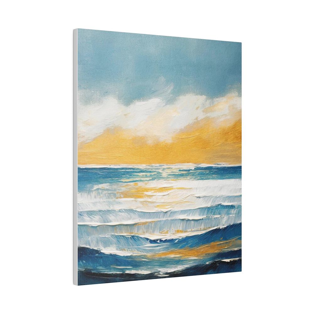 Wall Decor Giclee Fine Art Print - Blue Ocean and Golden Sunset Print