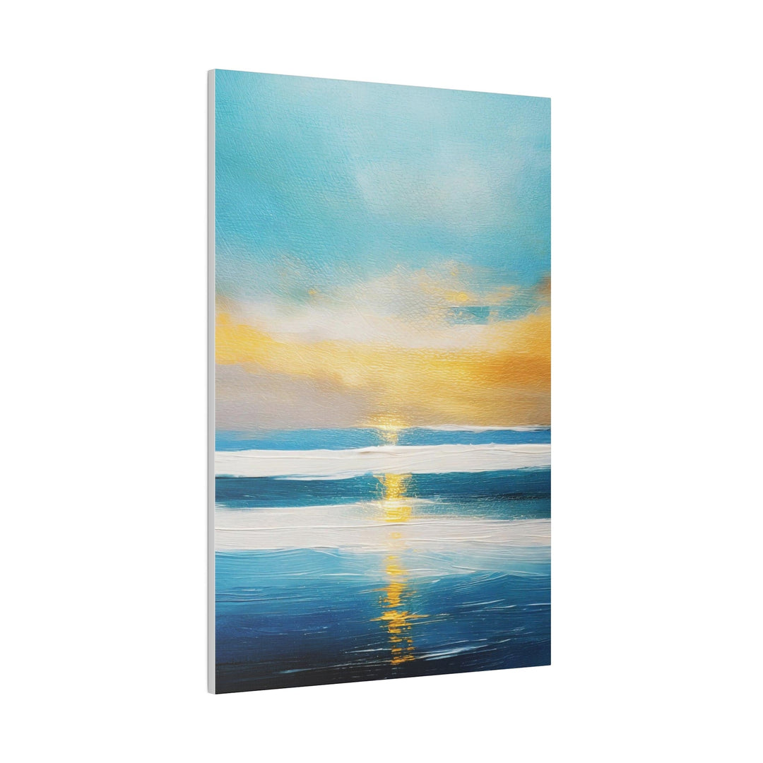 Wall Decor Giclee Fine Art Print - Blue Ocean and Golden Sunset Print