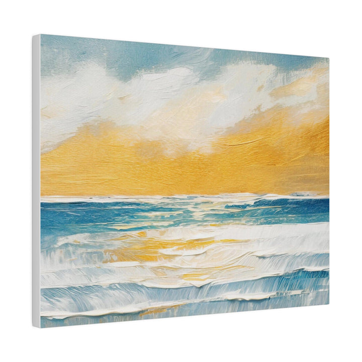 Wall Decor Giclee Fine Art Print - Blue Ocean Golden Sunset - Decorative | Wall