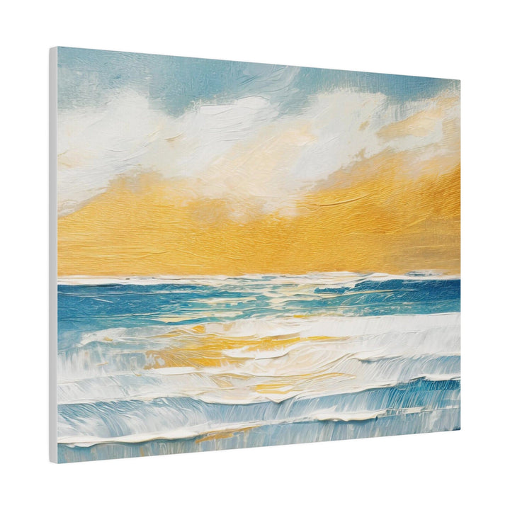 Wall Decor Giclee Fine Art Print - Blue Ocean Golden Sunset - Decorative | Wall