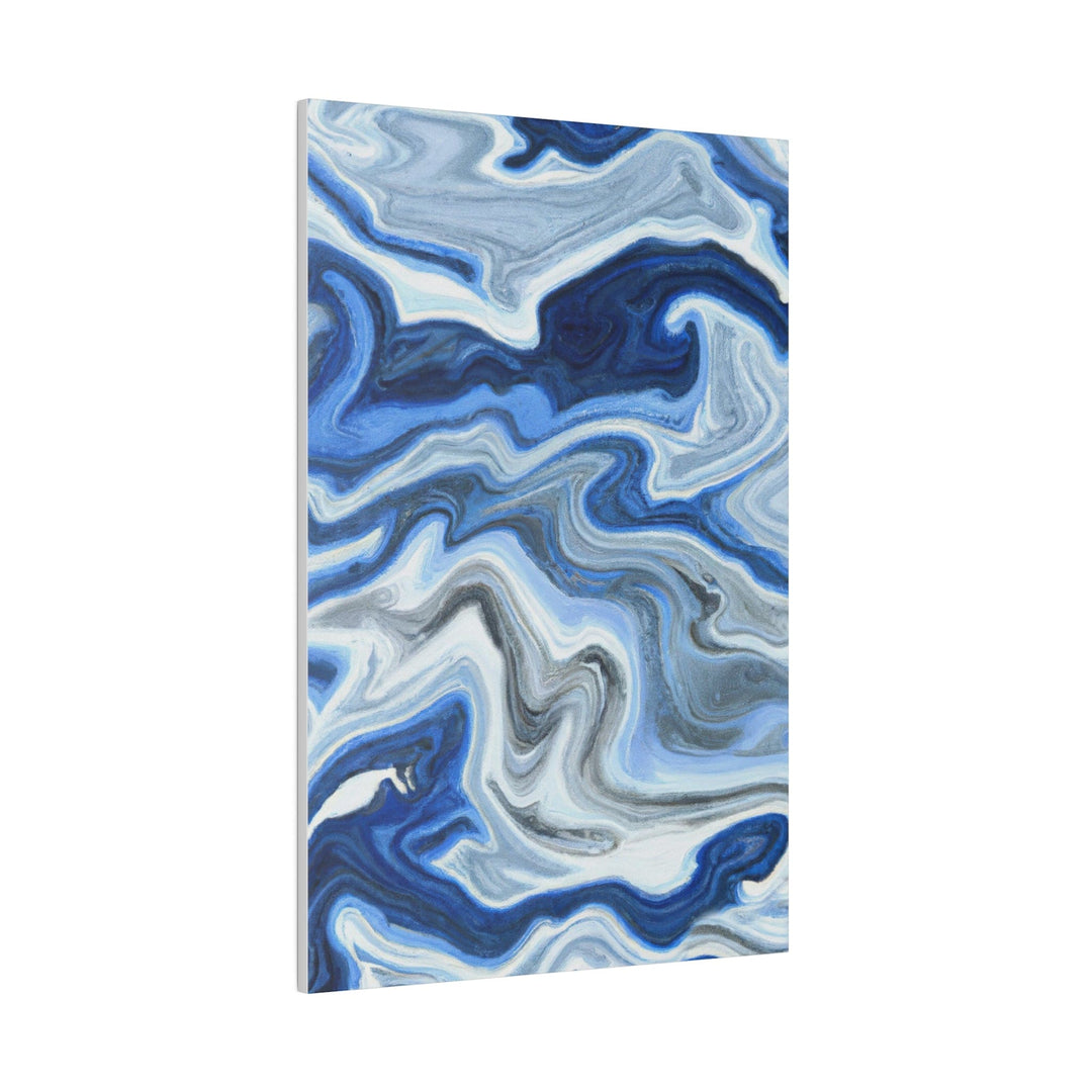 Wall Decor Giclee Fine Art Print - Blue White Grey Marble Pattern - Decorative