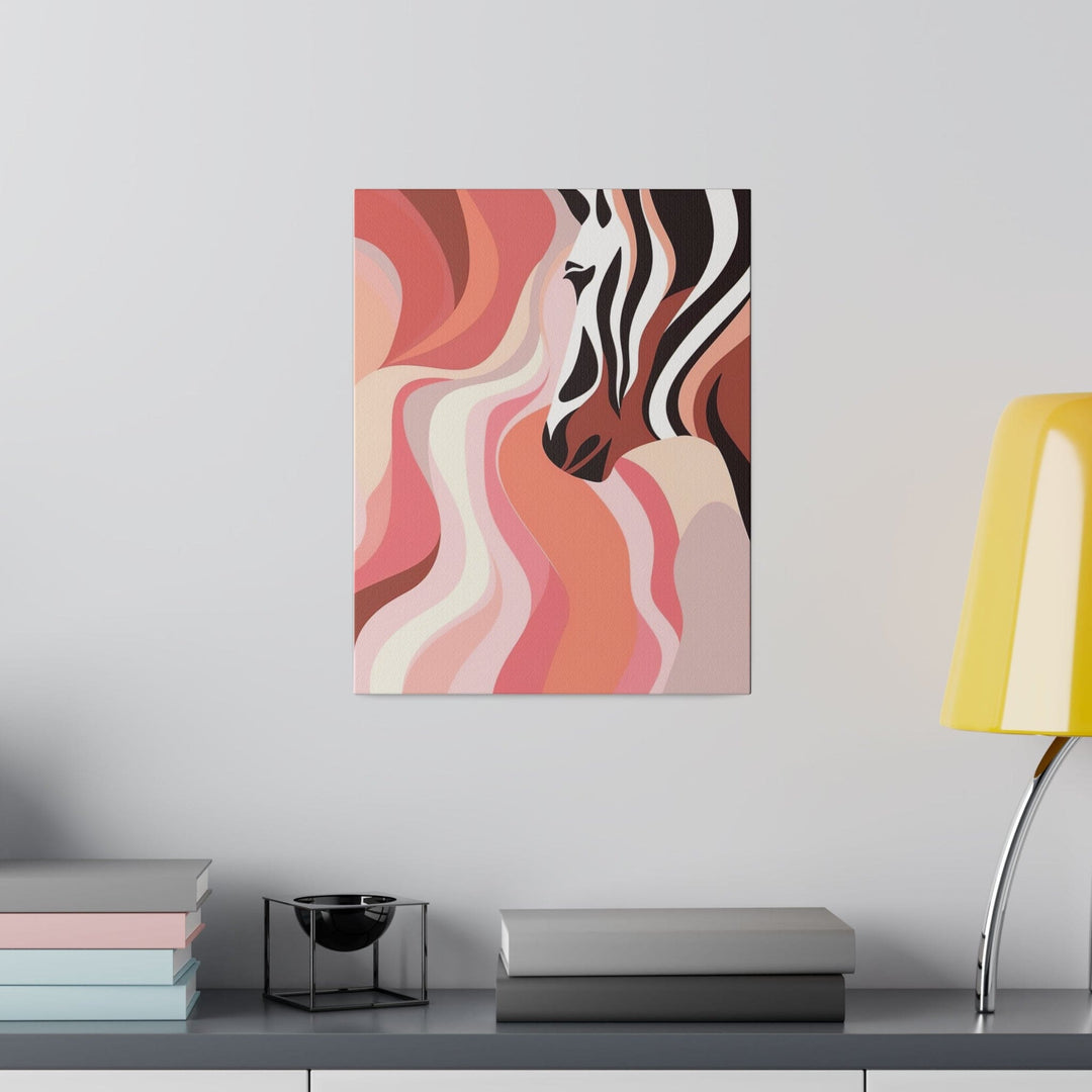 Wall Decor - Giclee Poster Art Print - Boho Pink and White Contemporary Art