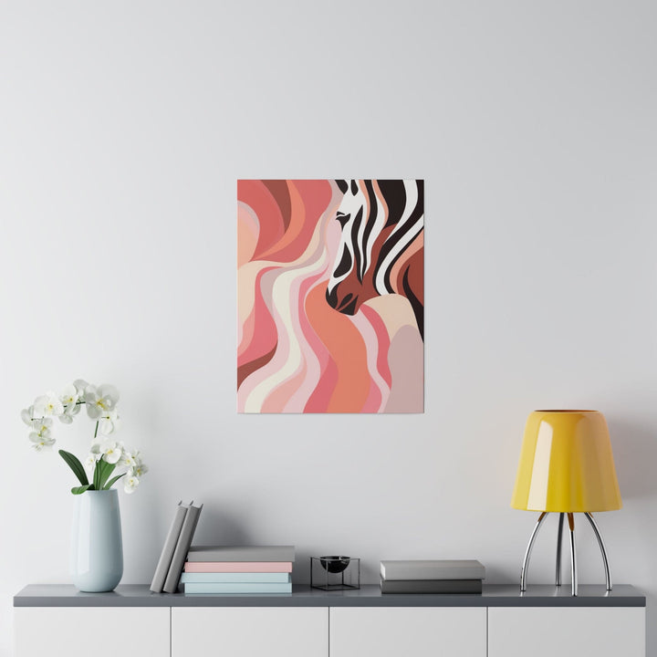 Wall Decor - Giclee Poster Art Print - Boho Pink and White Contemporary Art