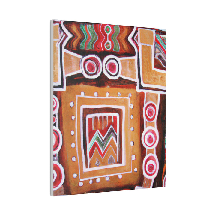 Wall Decor - Giclee Poster Art Print - Brown Orange Green Aztec Pattern