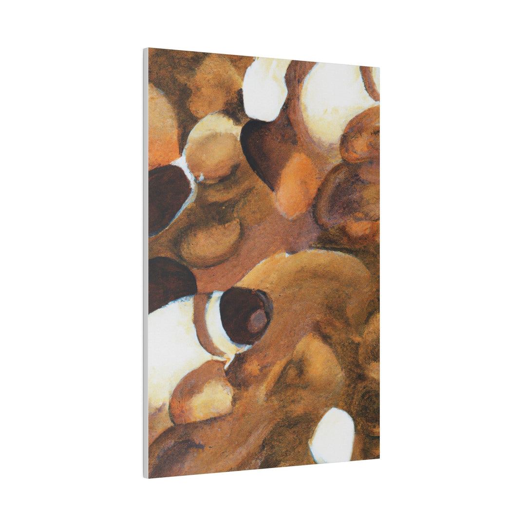 Wall Decor Giclee Poster Art Print - Brown White Stone Pattern - Decorative