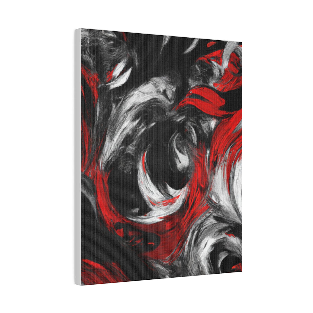 Wall Decor Giclee Fine Art Print - Decorative Black Red White Abstract Seamless