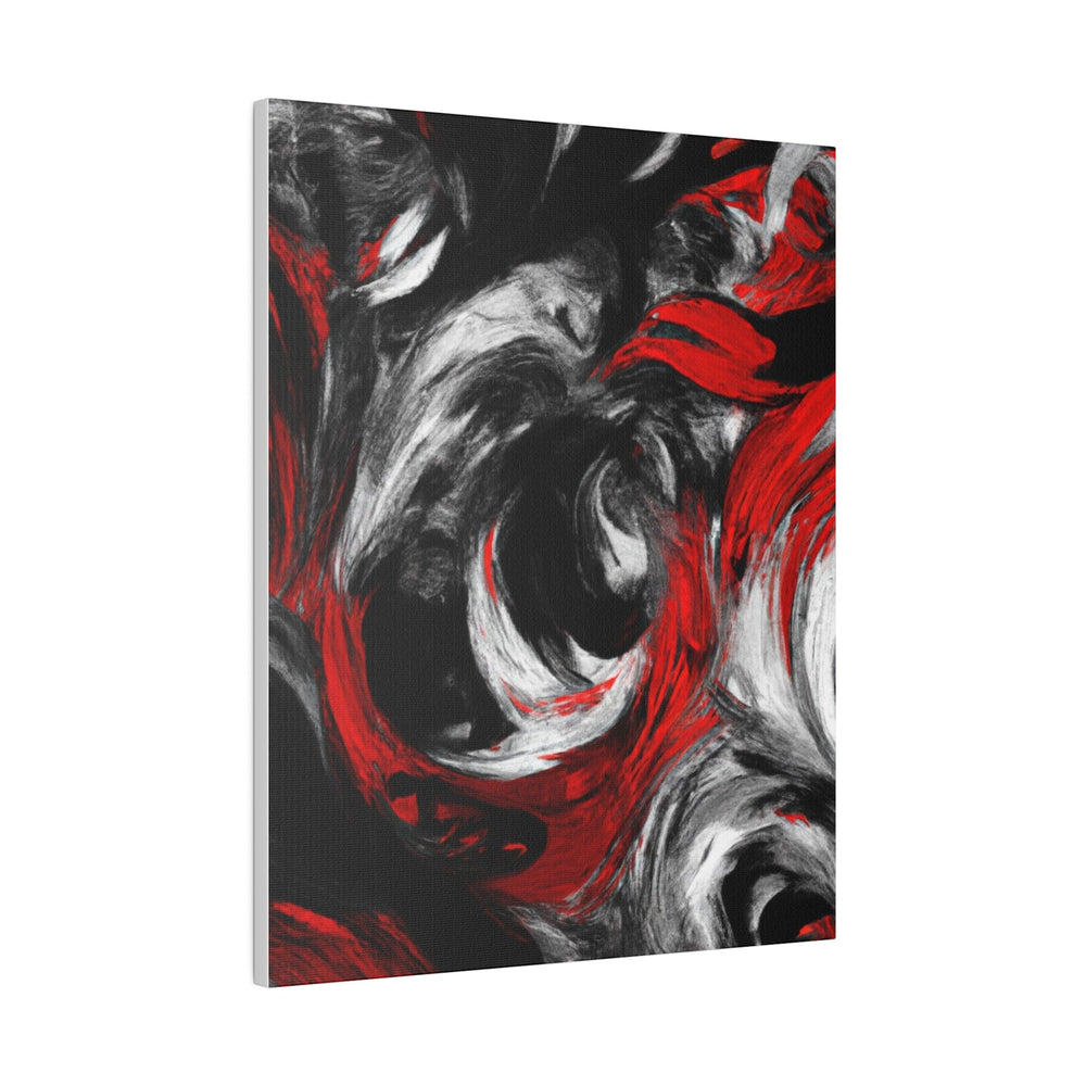 Wall Decor Giclee Fine Art Print - Decorative Black Red White Abstract Seamless