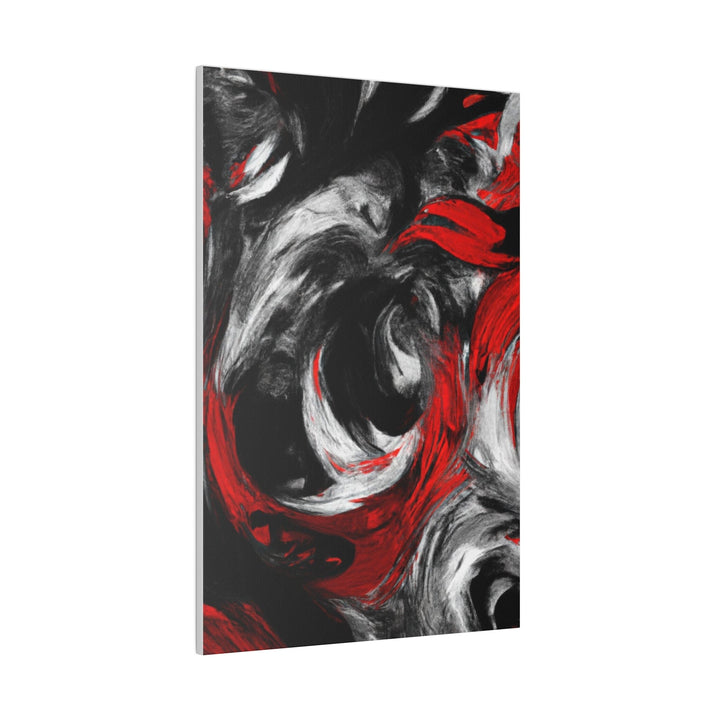 Wall Decor - Giclee Poster Art Print - Decorative Black Red White Abstract