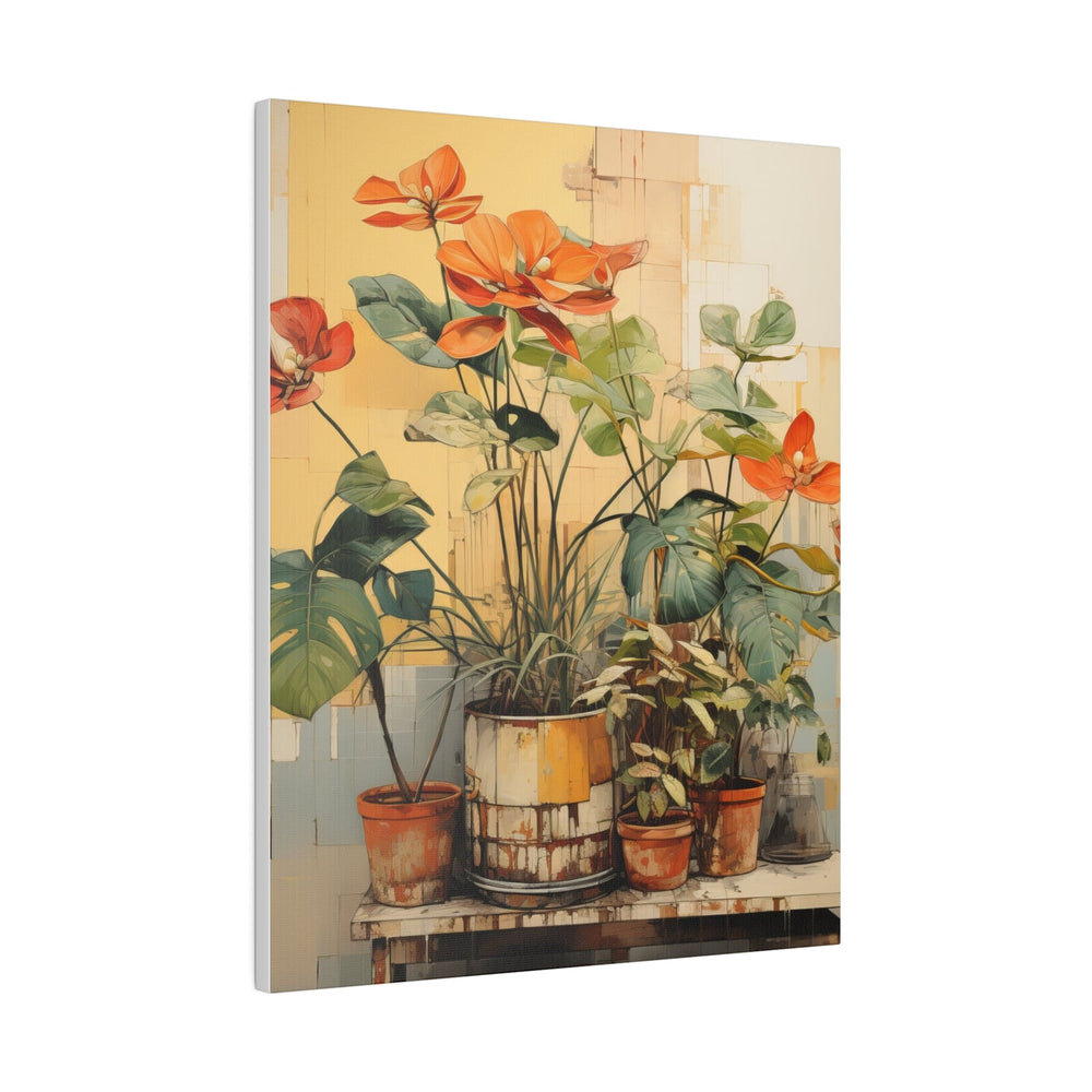 Wall Decor Giclee Fine Art Print - Earthy Rustic Potted Plants - Decorative