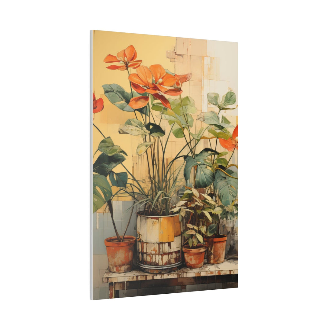 Wall Decor - Giclee Poster Art Print - Earthy Rustic Potted Plants - Decorative