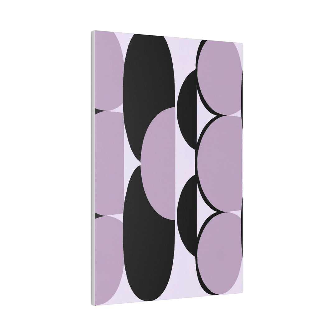 Wall Decor - Giclee Poster Art Print - Geometric Lavender and Black Pattern